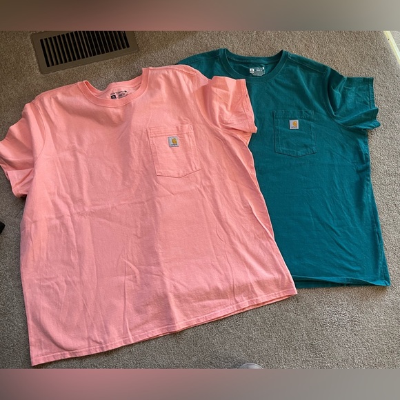 Carhartt Tops - 2 Carhartt Pocket T’s 2xl Loose Fit